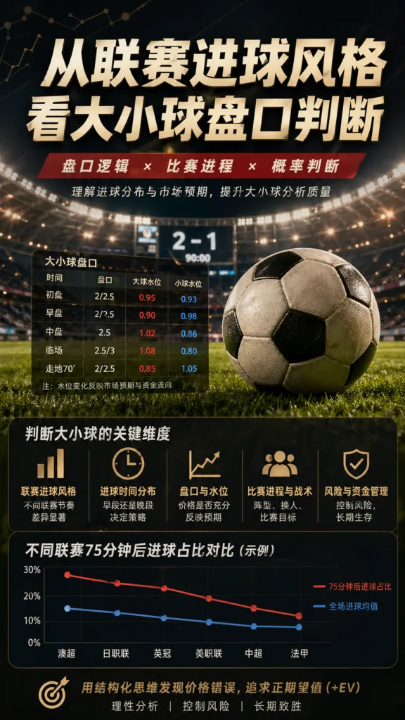 从联赛进球风格看大小球盘口判断