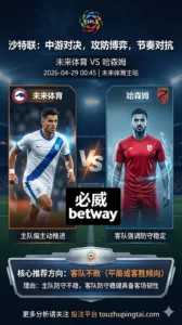 沙特联前瞻 未来体育 VS 哈森姆：主场主动权在握但防守波动压缩胜负空间