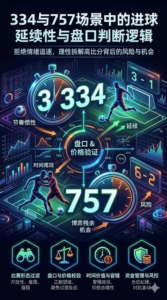 334与757场景中的进球延续性与盘口判断逻辑