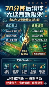 70分钟后滚球大球判断框架：盘口与比赛进程交叉验证