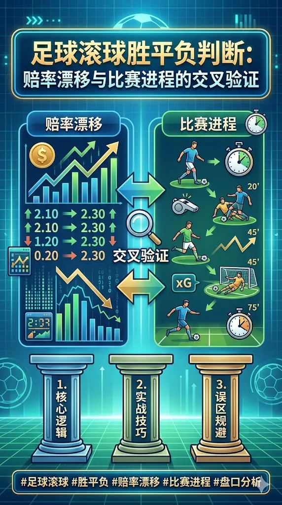 足球滚球胜平负判断：赔率漂移与比赛进程的交叉验证