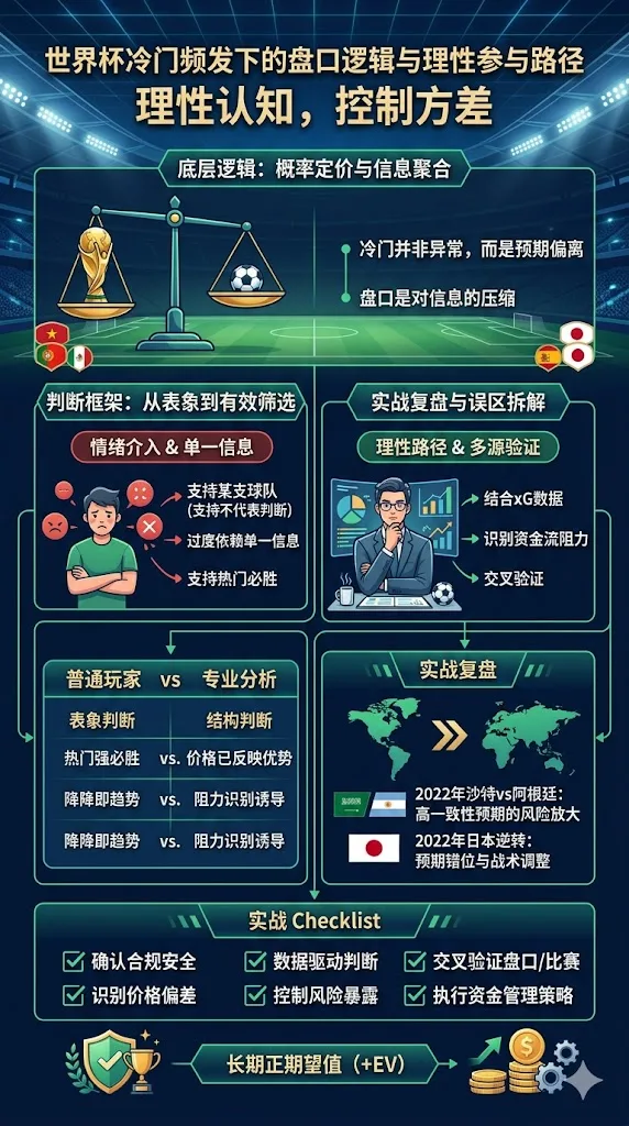 世界杯冷门频发下的盘口逻辑与理性参与路径