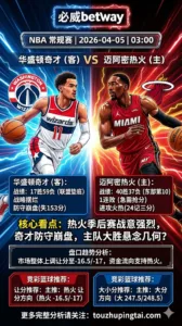 NBA常规赛 奇才 vs 热火 热火季后赛战意强烈奇才摆烂防守崩盘让分主推热火大胜