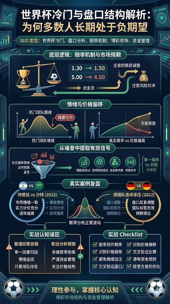 世界杯冷门与盘口结构解析:为何多数人长期处于负期望