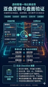 透彻看懂一场比赛走势的亚盘逻辑与盘面验证