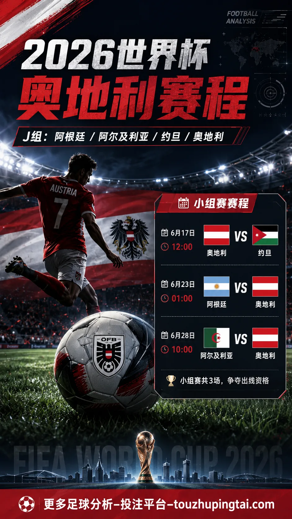 2026奥地利世界杯赛程何时踢？