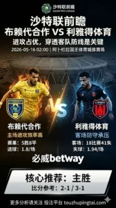 沙特联前瞻 布赖代合作 VS 利雅得体育：主队进攻占优，穿透客队防线是关键