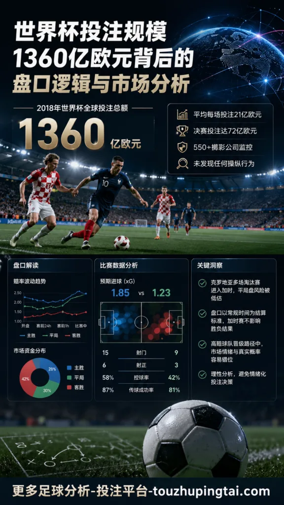世界杯投注规模与盘口误判：从1360亿欧元看市场结构偏差