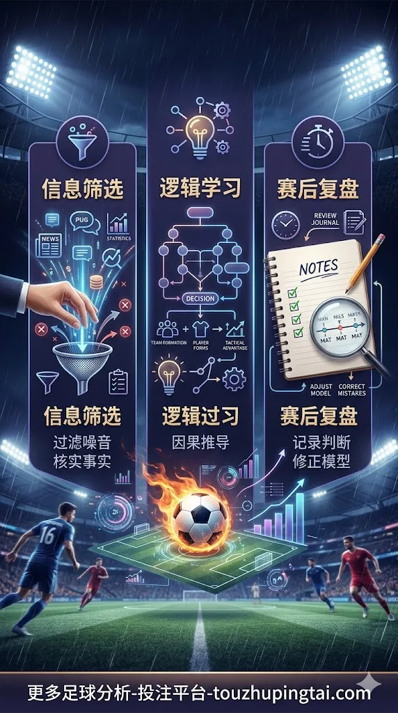 提高足球投注技能的三个简单建议：信息筛选、逻辑学习与赛后复盘