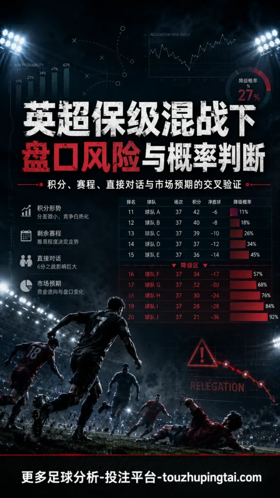 英超保级混战下盘口风险与概率判断深度框架