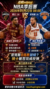 NBA季后赛 骑士 vs 尼克斯 尼克斯主场延续强势更值得顺势看待