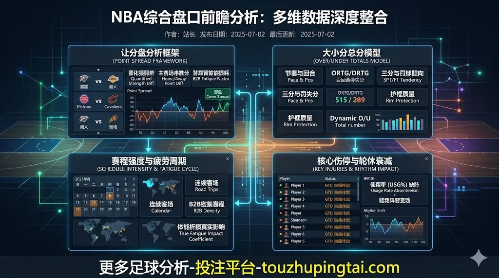 NBA盘口分析视觉示意图