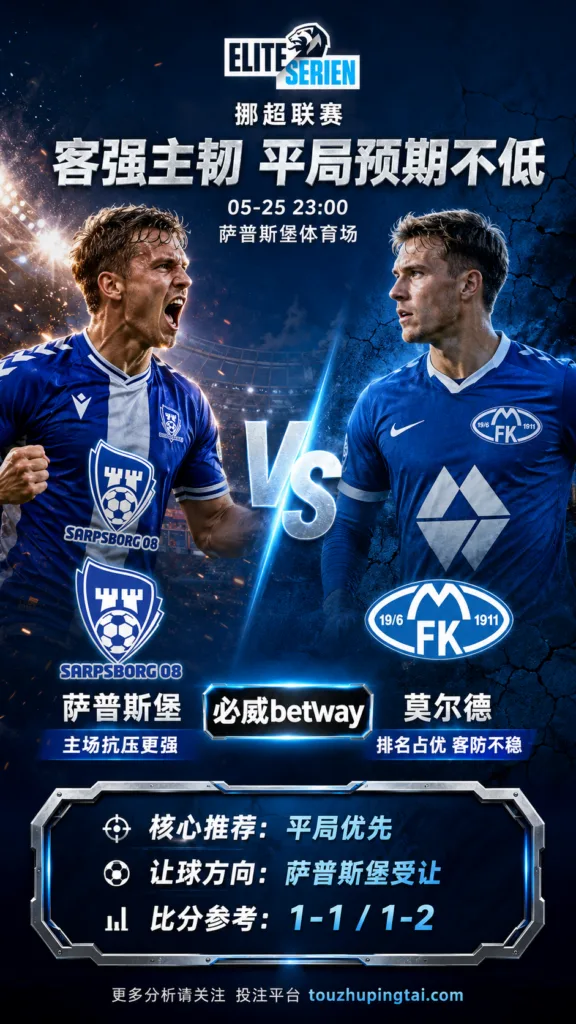 挪超前瞻 萨普斯堡 VS 莫尔德：客队排名占优，主场与客场反差决定盘口分歧