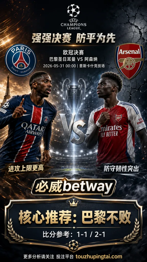 欧冠前瞻 巴黎圣日耳曼 VS 阿森纳：强强决赛博弈重，巴黎方向需防平