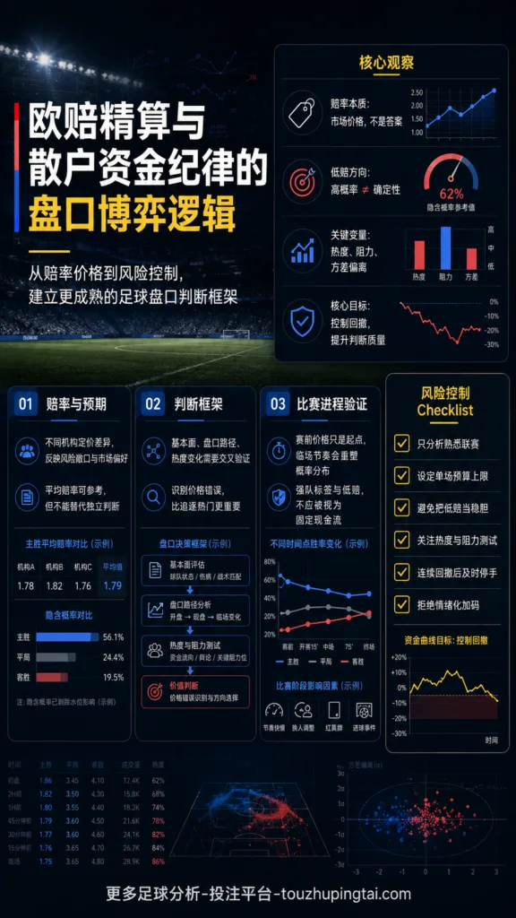 欧赔精算与散户资金纪律的盘口博弈逻辑