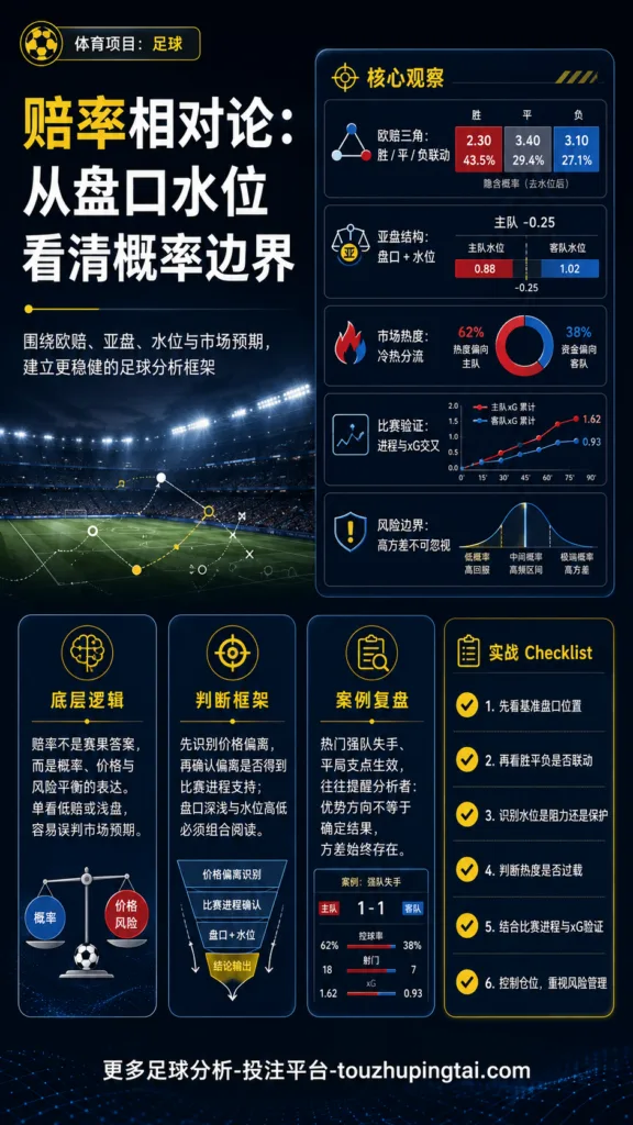 赔率相对论：从盘口水位看清概率边界