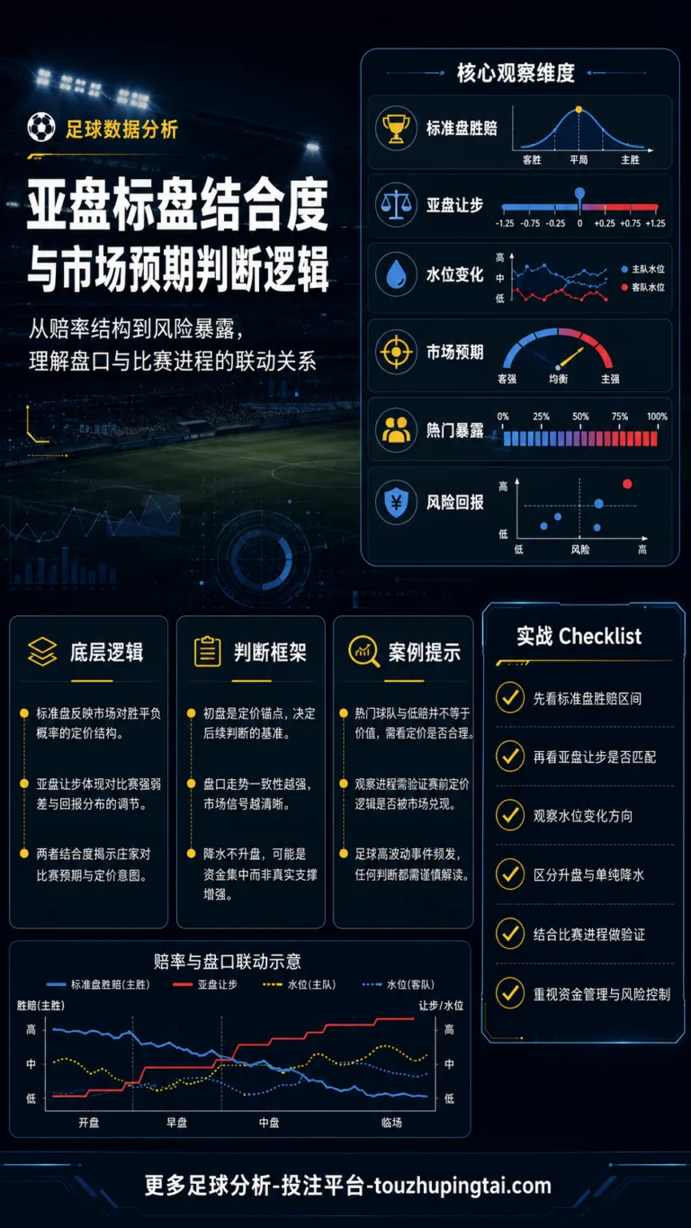 亚盘标盘结合度与市场预期判断逻辑