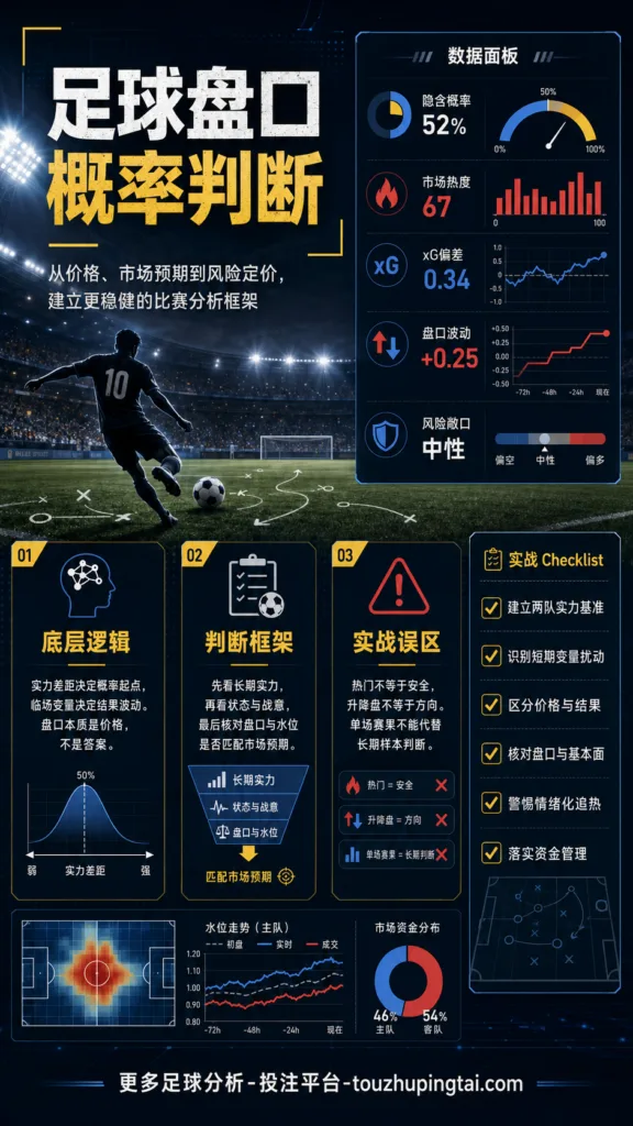 足球盘口概率判断与庄家风险定价逻辑深度分析