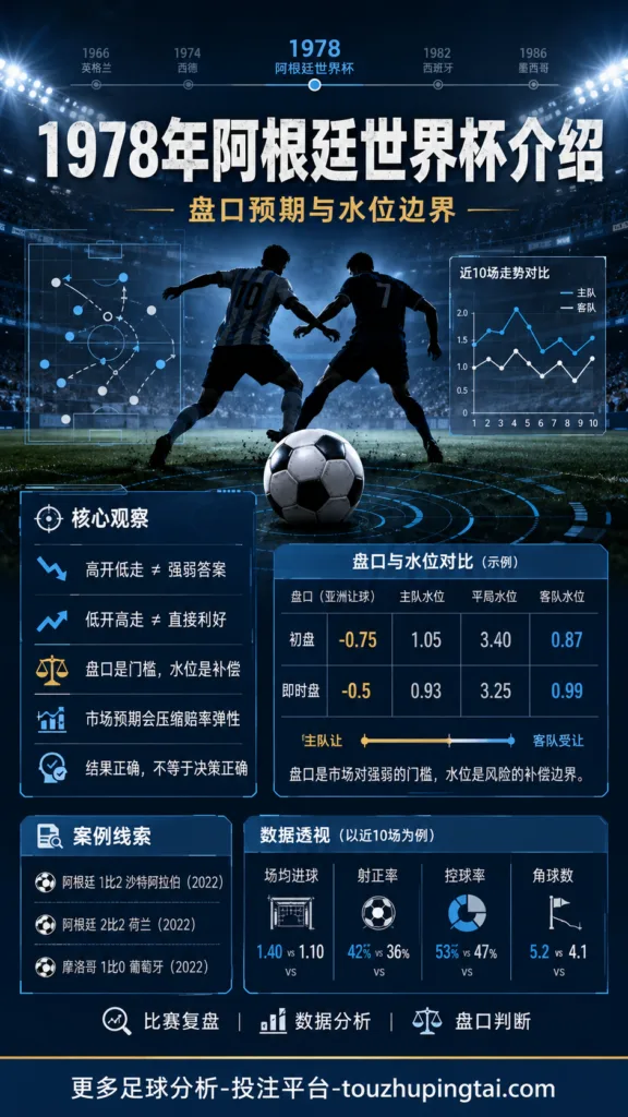 1978年阿根廷世界杯介绍：盘口预期与水位边界