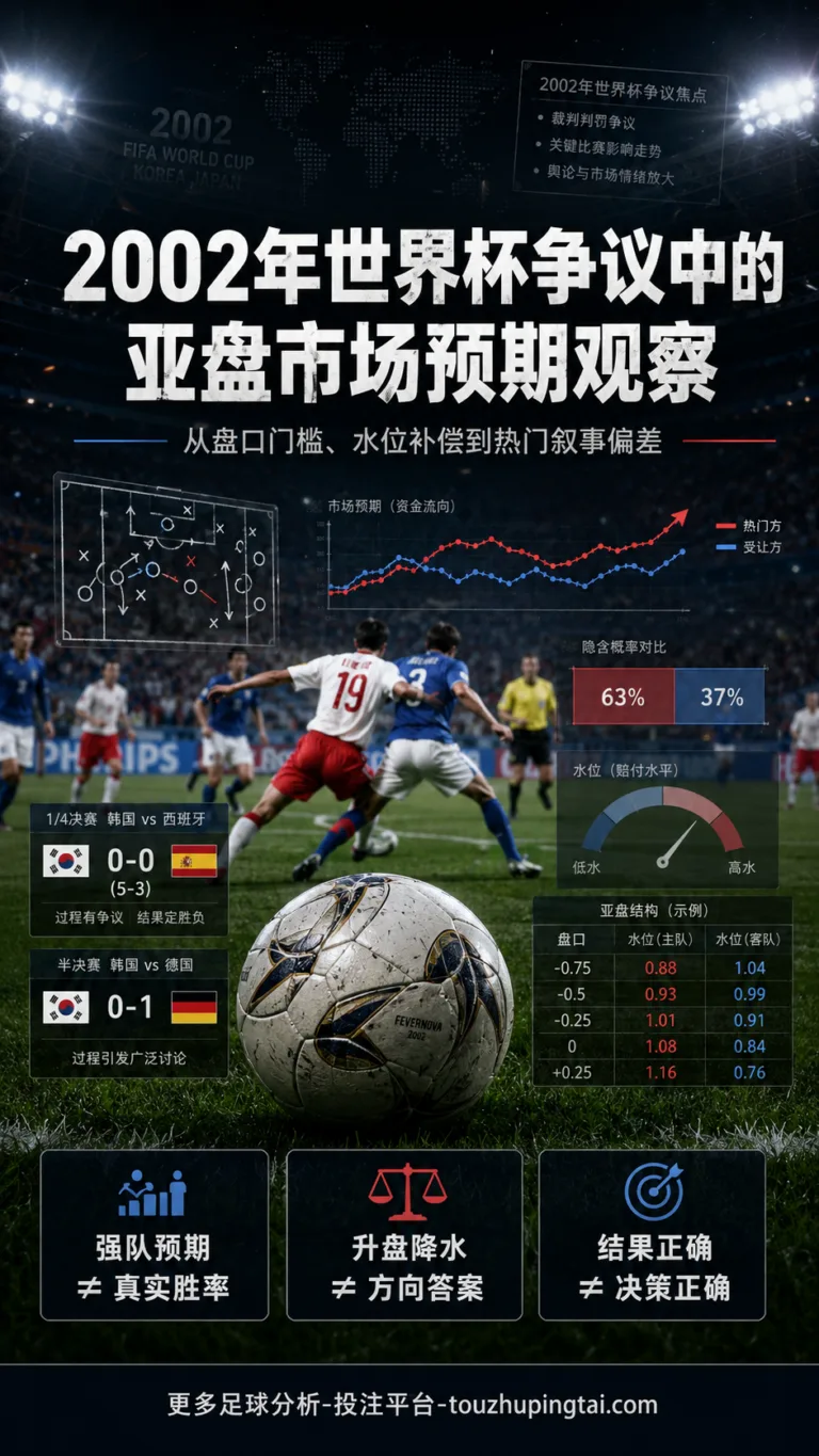 2002年世界杯争议中的亚盘市场预期观察