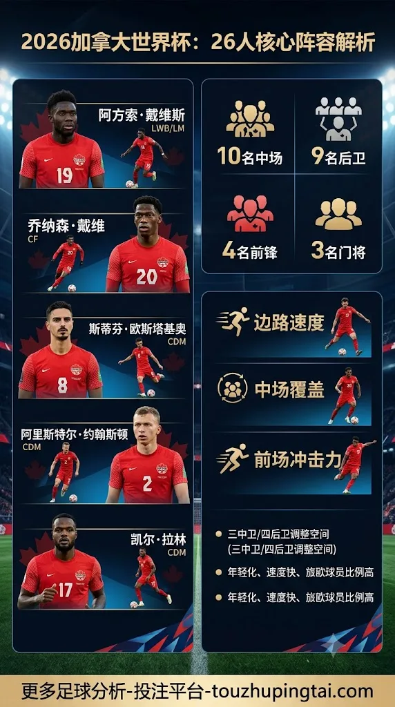2026加拿大世界杯26人阵容有哪些？
