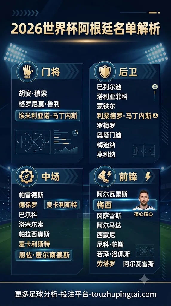 2026世界杯阿根廷名单都有谁?