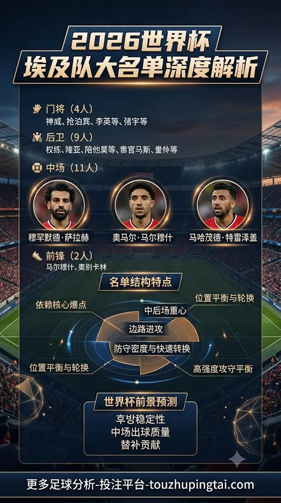 2026世界杯埃及名单都有哪些人?
