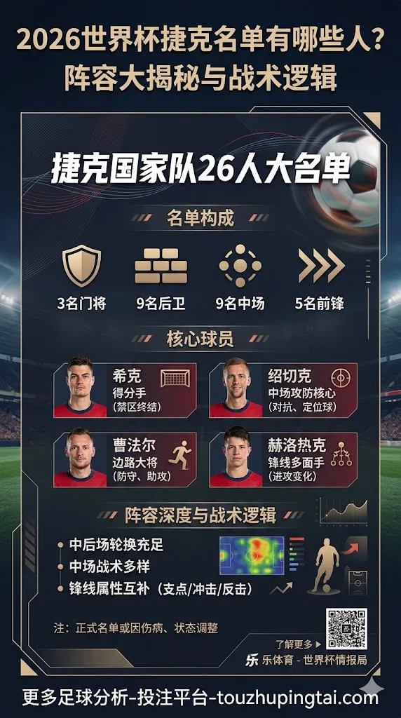 2026世界杯捷克名单有哪些人？
