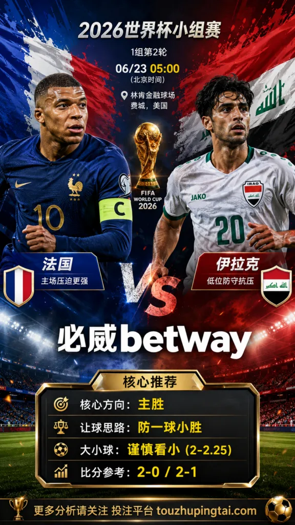 2026世界杯小组赛I组第2轮 法国 VS 伊拉克：平衡盘分歧明显，中场效率决定胜负走向