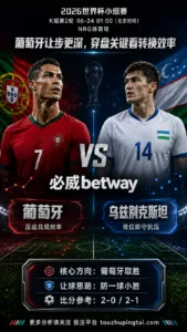 2026世界杯小组赛K组第2轮 葡萄牙 VS 乌兹别克斯坦：葡萄牙让步更深，穿盘关键看转换效率