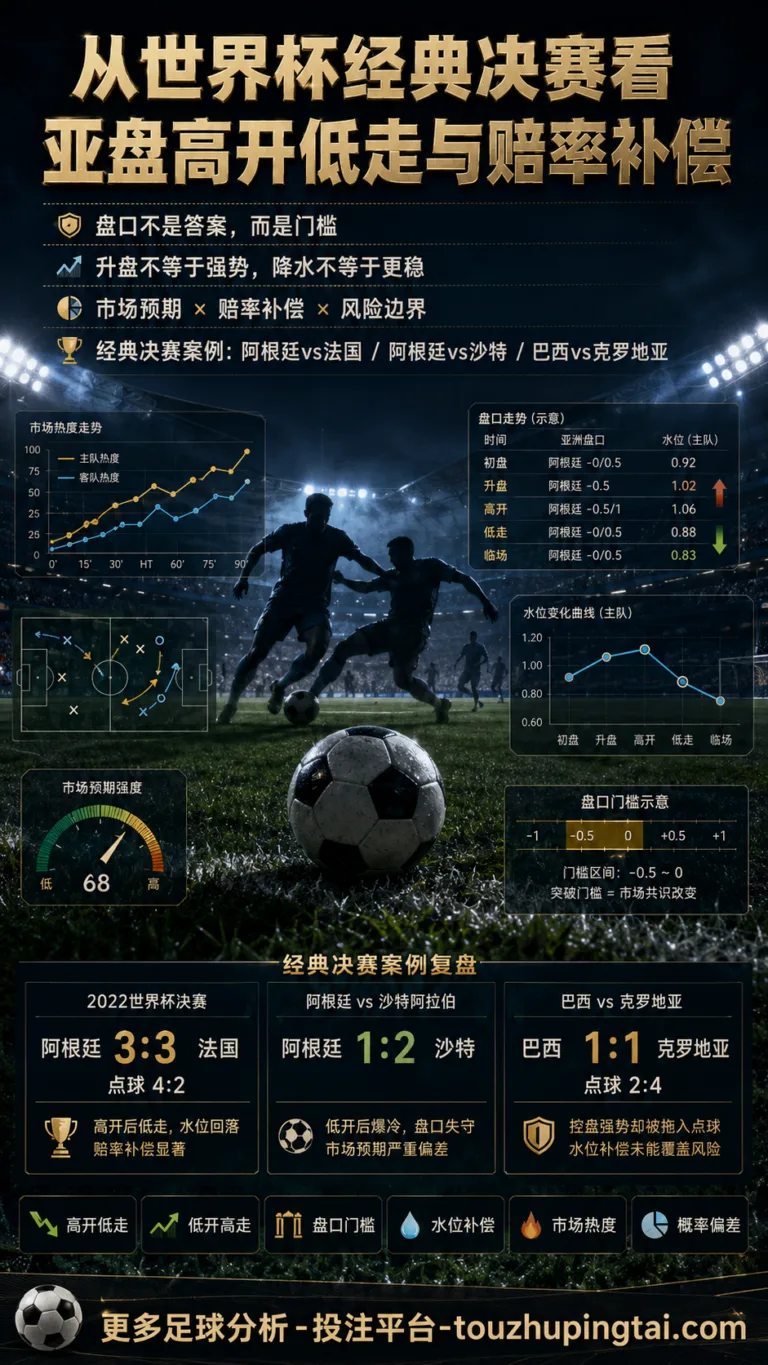 从世界杯经典决赛看亚盘高开低走与赔率补偿