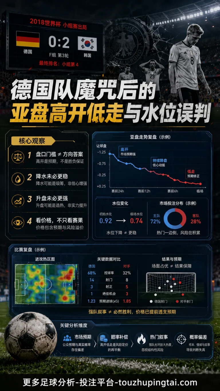 德国队魔咒后的亚盘高开低走与水位误判