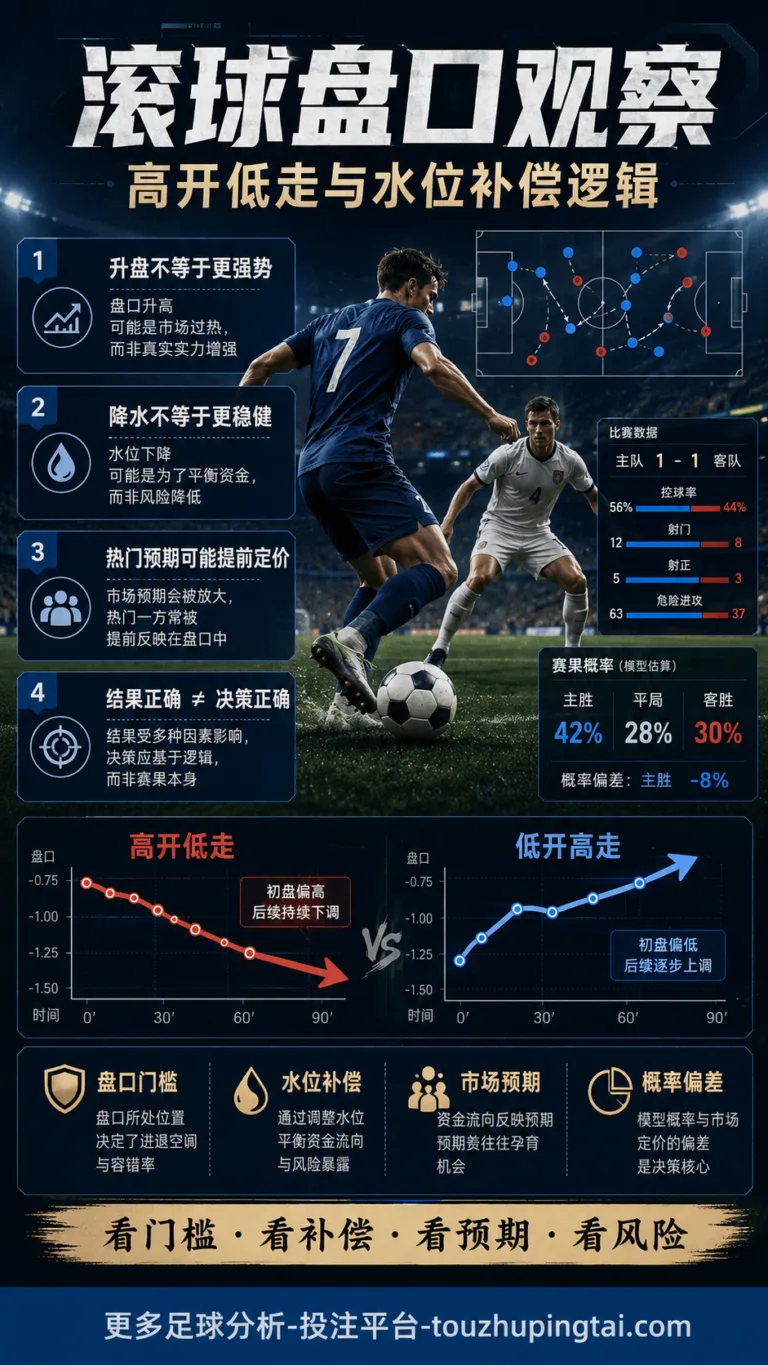 滚球盘口观察：高开低走与水位补偿逻辑