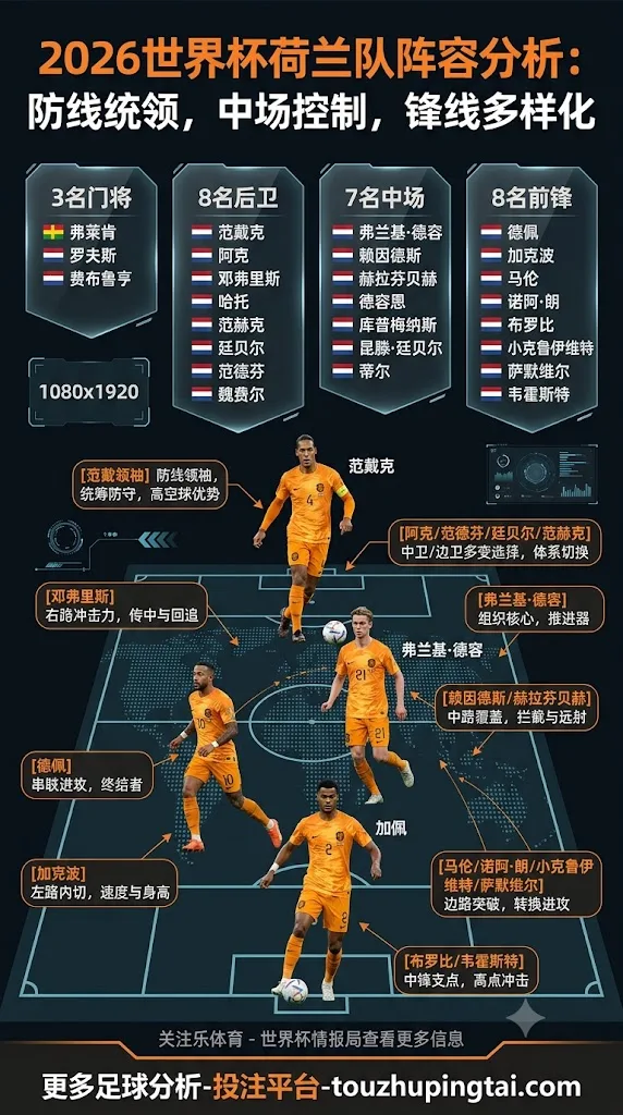 荷兰队征战2026世界杯阵容有哪些人？
