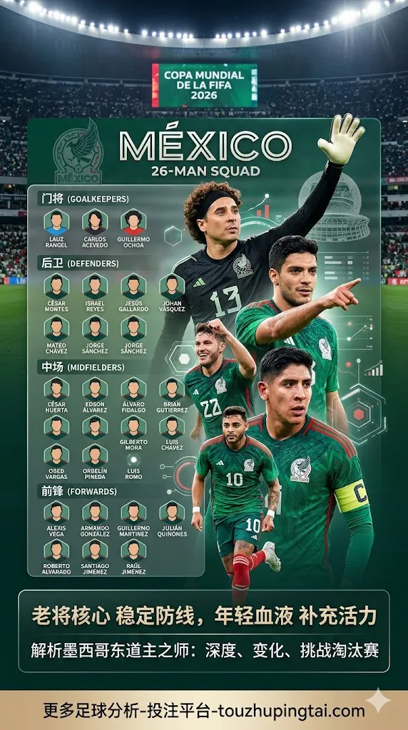 墨西哥世界杯26人名单都有谁？