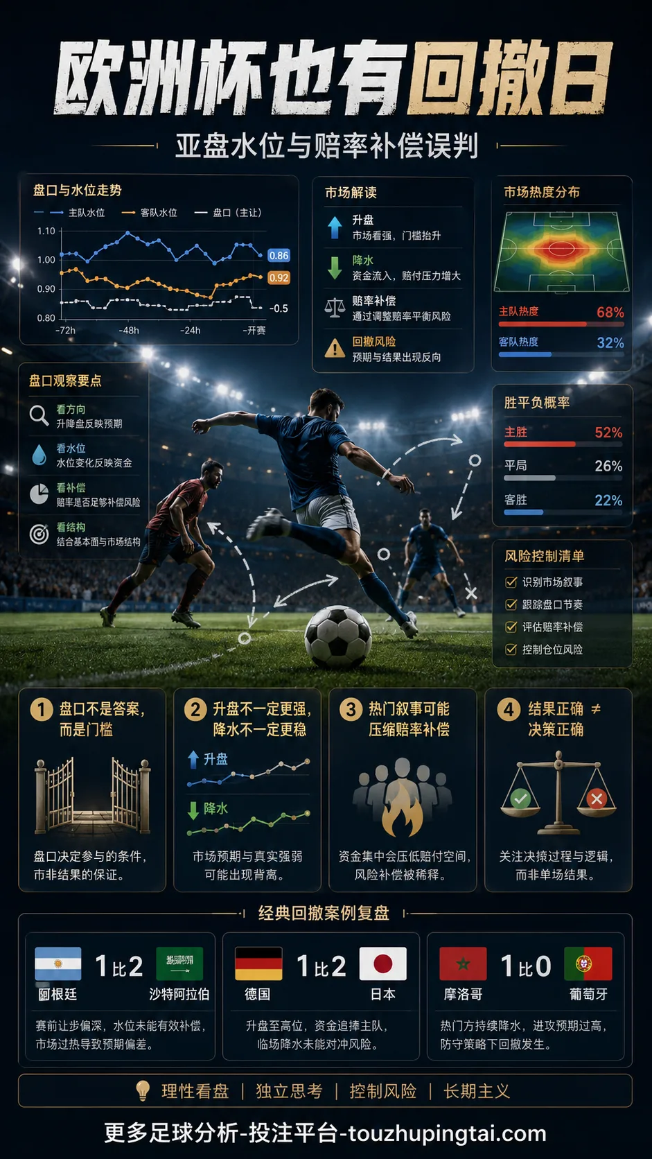欧洲杯也有回撤日:亚盘水位与赔率补偿误判