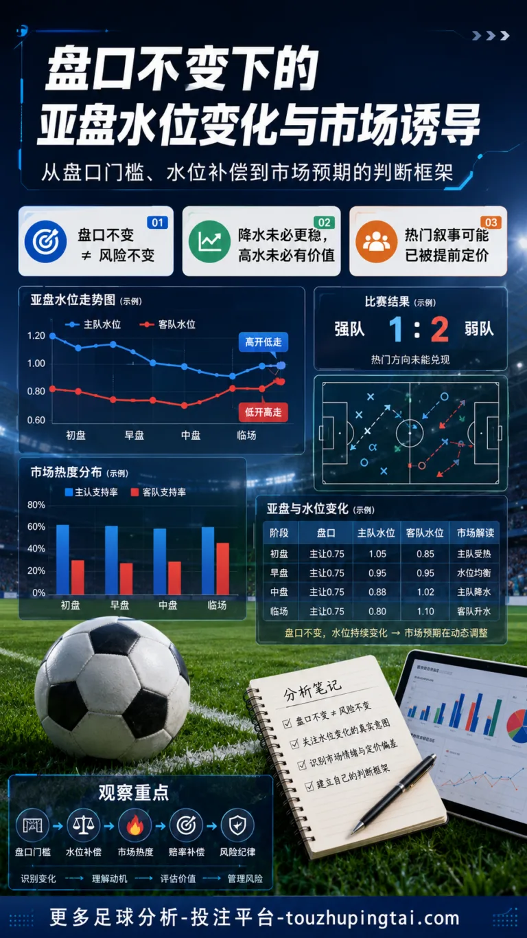 盘口不变下的亚盘水位变化与市场诱导