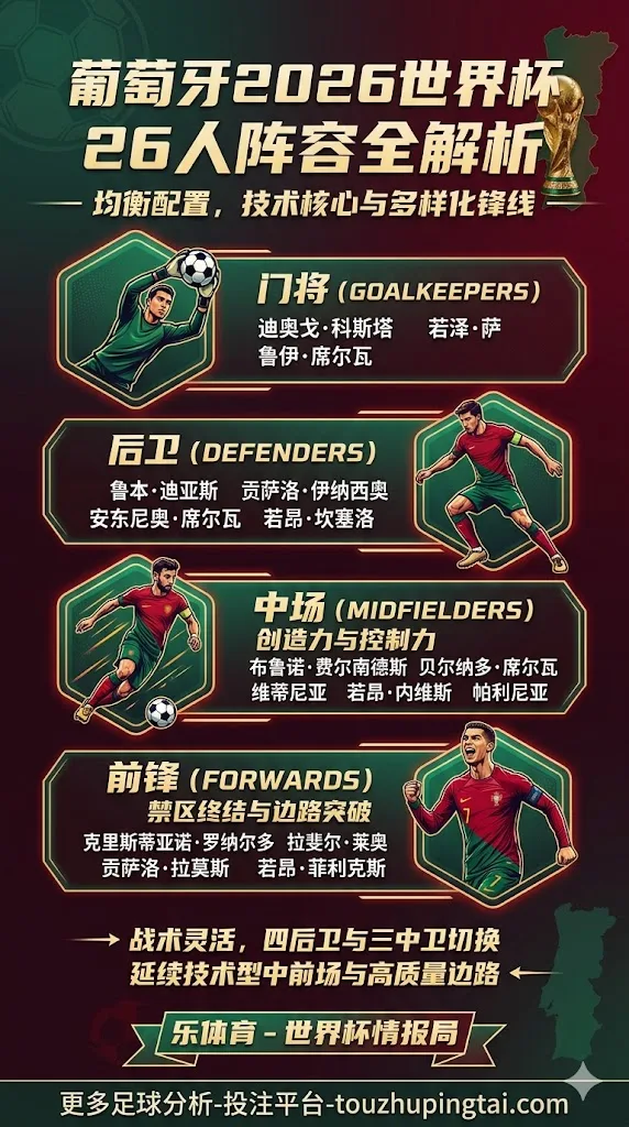葡萄牙2026世界杯26人阵容是谁?