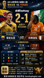 世界杯2014小组赛：哥伦比亚 vs 科特迪瓦 复盘｜2比1验证赛前强弱