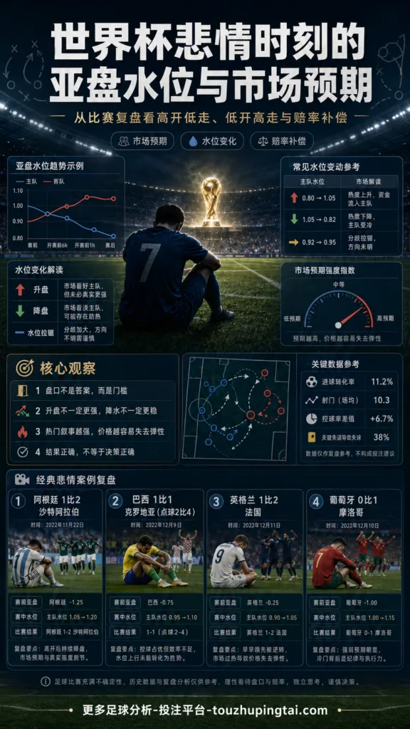 世界杯悲情时刻的亚盘水位与市场预期