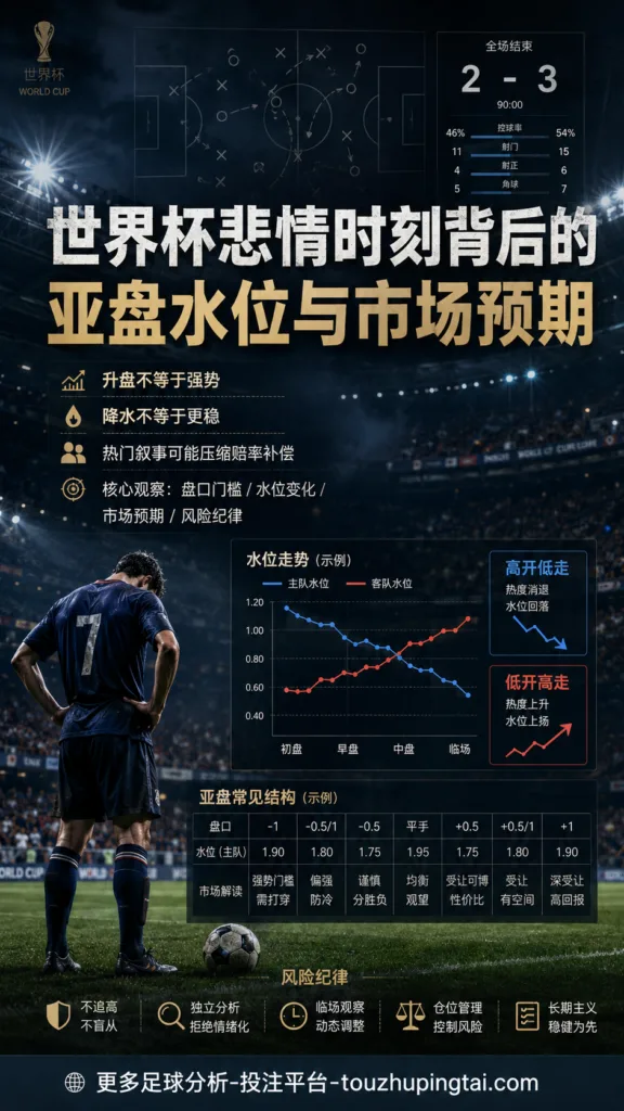 世界杯悲情时刻背后的亚盘水位与市场预期