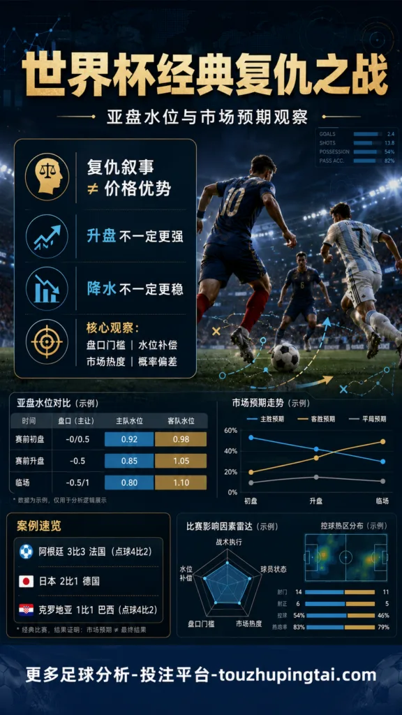 世界杯经典复仇之战中的亚盘水位与市场预期