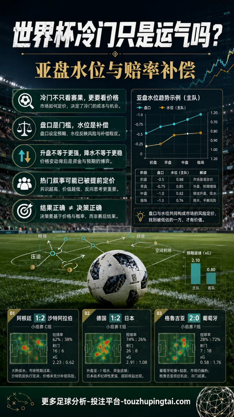 世界杯冷门只是运气吗：亚盘水位与赔率补偿