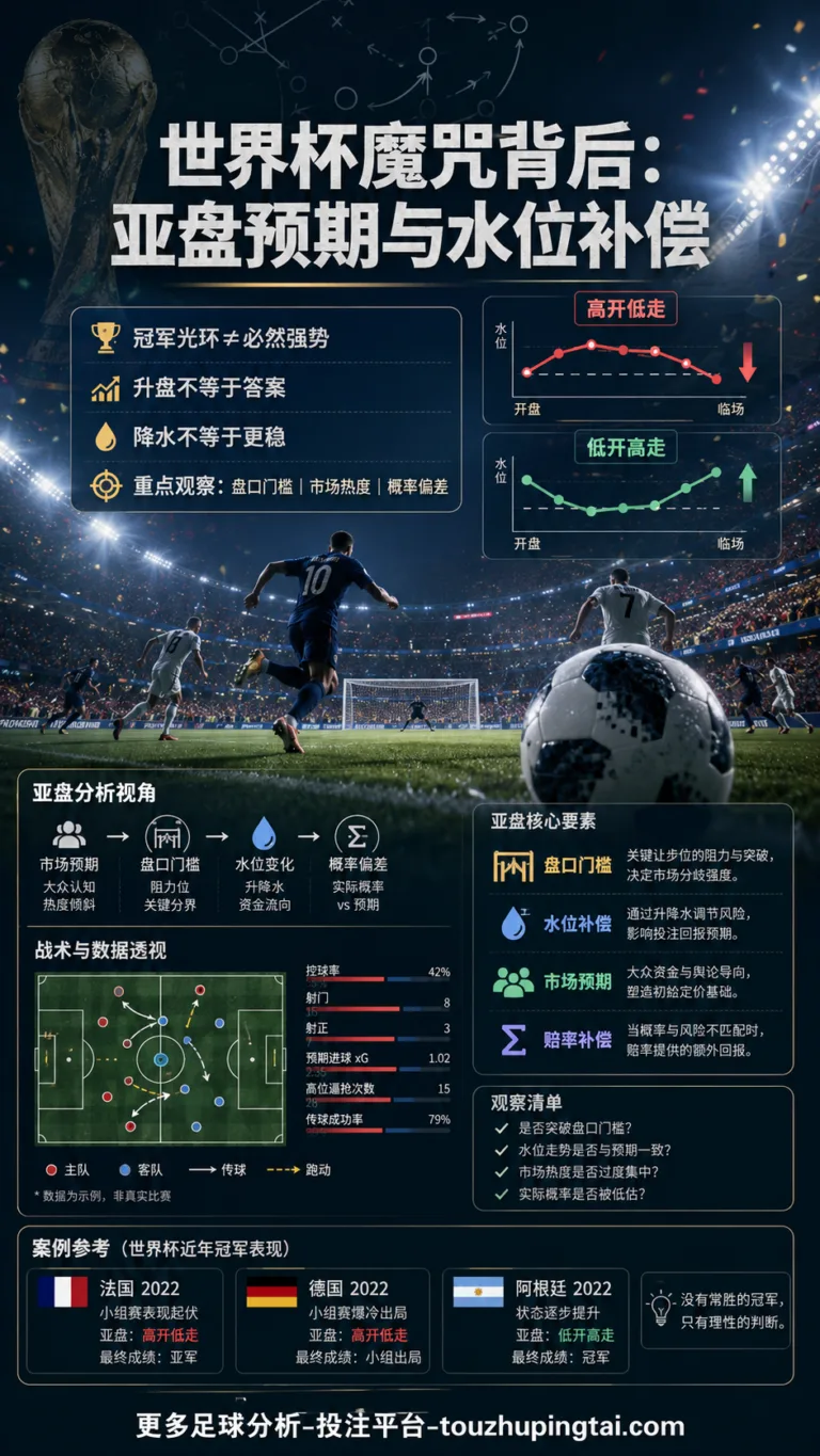 世界杯魔咒背后的亚盘预期与水位补偿判断方法