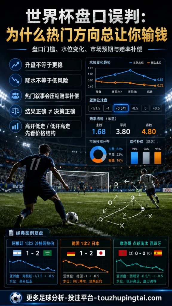 世界杯盘口误判：为什么热门方向总让你输钱