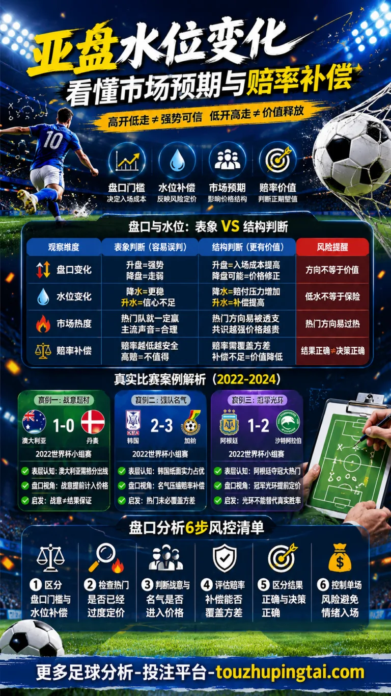 世界杯十大战役里的亚盘高开低走与水位逻辑