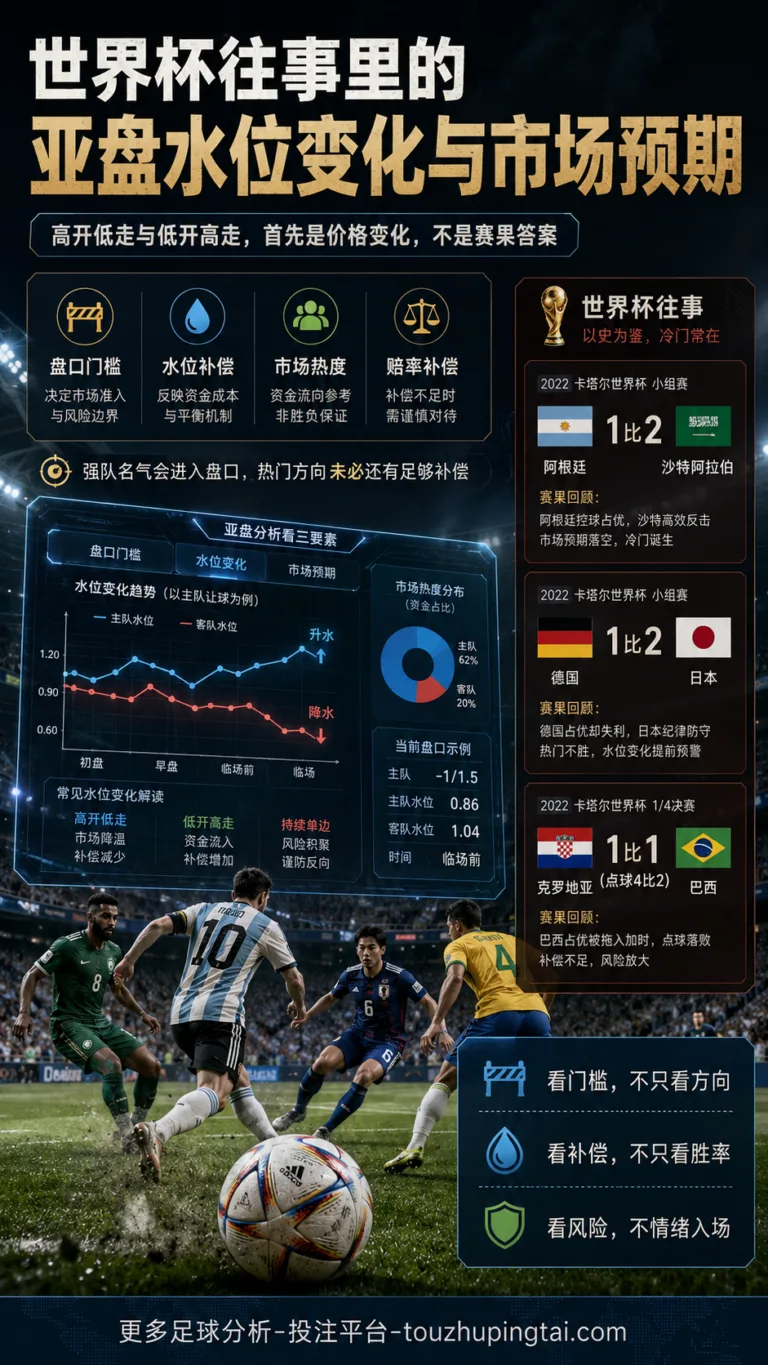 世界杯往事里的亚盘水位变化与市场预期