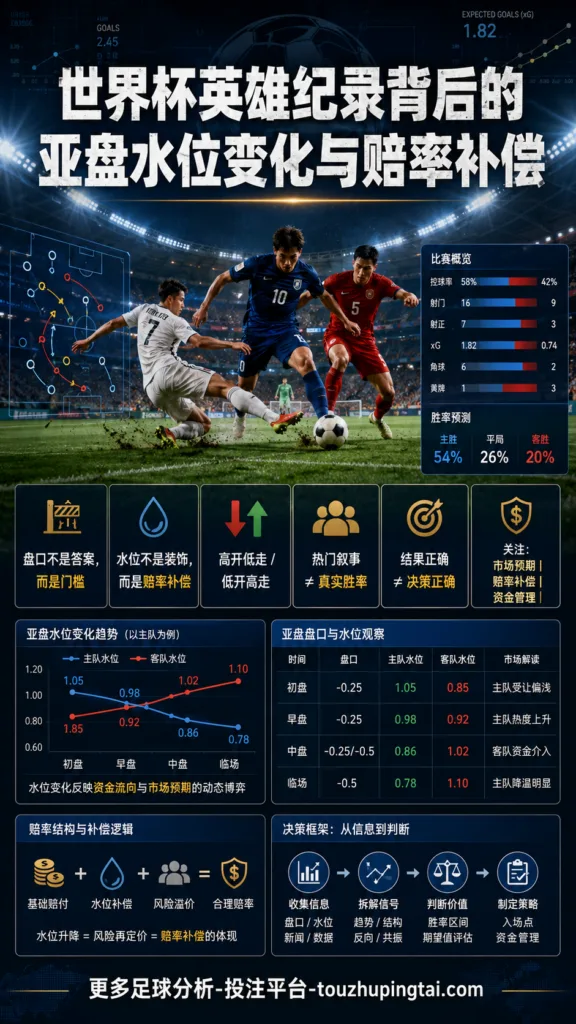 世界杯英雄纪录背后的亚盘水位变化与赔率补偿