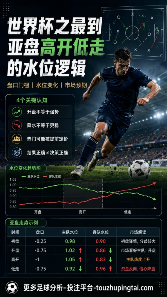 世界杯之最到亚盘高开低走的水位逻辑