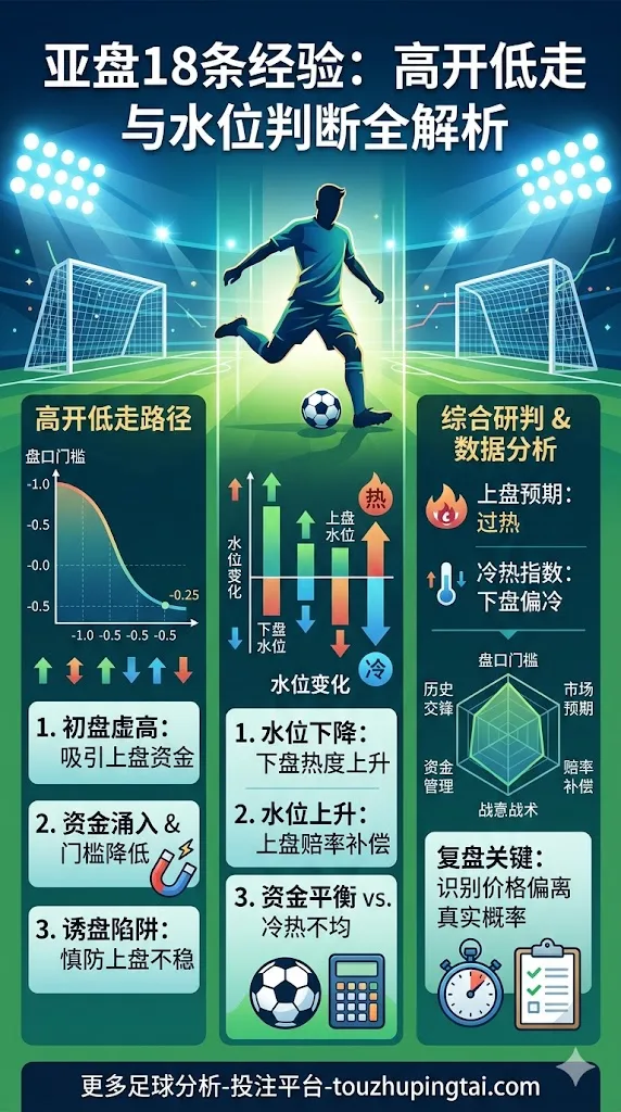 亚盘18条经验中的高开低走与水位判断